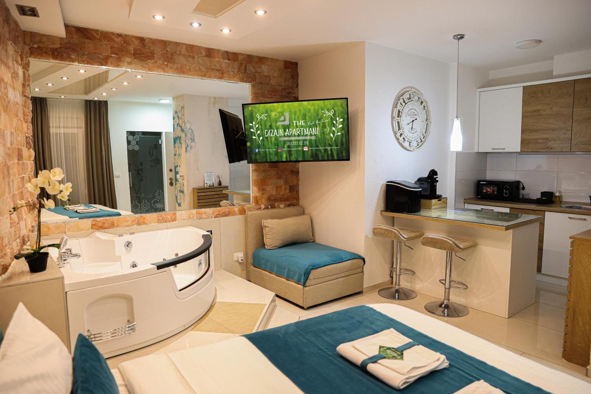Design Apartment Premium Spa Lux 4 Star "Dubai" Completely Private Wellness & Spa Free Included Sauna & Jacuzzi & Salt Wall & Fire Place & 3D Ceilings & Business Wifi & Netflix & Keyless Code Entry & Full Smart App & Secure 2 Parking Place Ćuprija 외부 사진